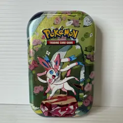 Pokemon TCG Sylveon Mini Tin Empty Collectors Storage Tin Genuine - Image 1