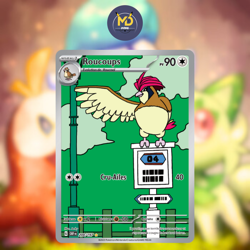 Carte Pokemon Francaise - Roucoups 208/197 - Flammes Obsidiennes - Image 1