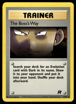 THE BOSS'S WAY - 73/82 Uncommon Team Rocket Pokemon Unlimited MP - Image 1