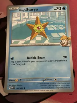 Misty's Staryu 046/182 Near Mint Common Destined Rivals Pokemon - Image 1