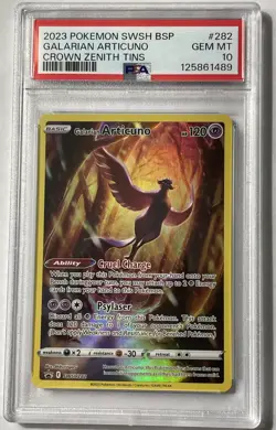 Galarian Articuno SWSH282 Full Art Crown Zenith Promo PSA 10 Gem Mint 💎 Pokemon - Image 1