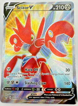 Pokemon Karte TCG Sichlor V 183/189 Flammende Finsternis Holo Englisch NM - Image 1