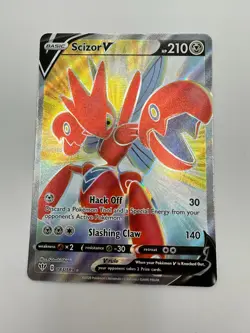 Pokemon Karte TCG Sichlor V 183/189 Flammende Finsternis Holo Englisch NM - Image 2