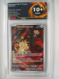 Carte Pokemon FR Miaouss de la Team Rocket (DRI 203) Rivalites CGG 10+ 27690081 - Image 1