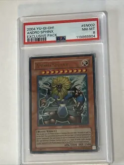 YUGIOH PSA 8 NM-M 2004 Andro Sphinx EP1-EN002 Ultra Rare PSA 8 - Image 1