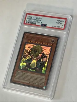 YUGIOH PSA 8 NM-M 2004 Andro Sphinx EP1-EN002 Ultra Rare PSA 8 - Image 2
