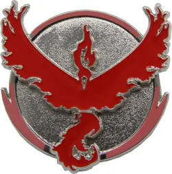 Pokemon TCG PokemonGO - Team Valor Deluxe Pin - Image 1