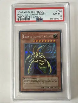 Yu-Gi-Oh! TCG Perfectly Ultimate Great Moth TSC-001 Secret Rare MP PSA 8 - Image 1
