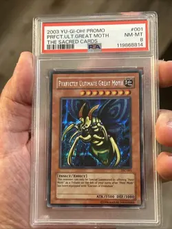 Yu-Gi-Oh! TCG Perfectly Ultimate Great Moth TSC-001 Secret Rare MP PSA 8 - Image 3