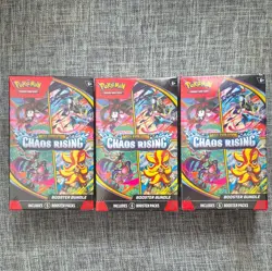 Pokemon TCG 3 Sealed Mega Evolution: Chaos Rising Booster Bundle Boxes - Image 4
