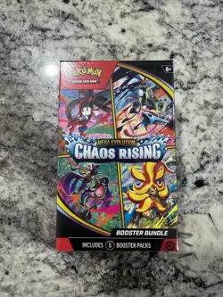 Pokemon TCG: Mega Evolution Chaos Rising Booster Bundle Factory-Sealed - Image 1