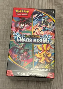 Pokemon TCG Mega Evolution—Chaos Rising Booster Bundle 6 Packs English - Image 1