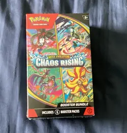 Pokemon TCG Mega Evolution Chaos Rising Booster Bundle Sealed Box 6 Packs - Image 1