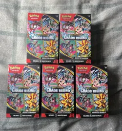 Pokemon TCG Mega Evolution: Chaos Rising Booster Bundle x5 - Image 1