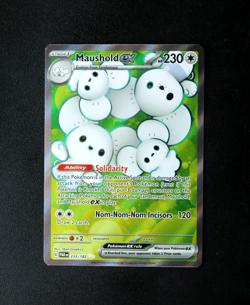 Pokemon Card TCG - Maushold EX 233/182 - Paradox Rift - Ultra Rare - NM ⭐ - Image 1