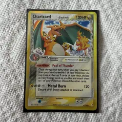 Charizard 4/100 Delta Species 120HP Metal Burn Peal of Thunder Pokemon Card 2006 - Image 1