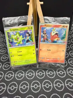 Sprigatito SVP 191 + Fuecoco SVP 192 - Pokemon TCG Horizons PROMO Cards - SEALED - Image 1