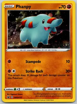 Phanpy Promo Kagemaru Himeno SWSH: Sword & Shield Promo Cards SWSH117 NM - Image 1