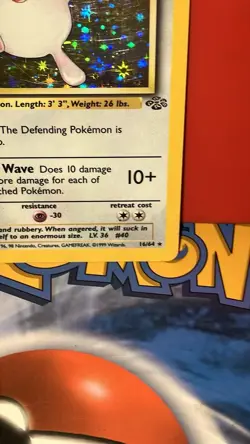 Pokemon TCG Wigglytuff Holo Rare Card 16/64 1st Edition Vintage NM - Image 4