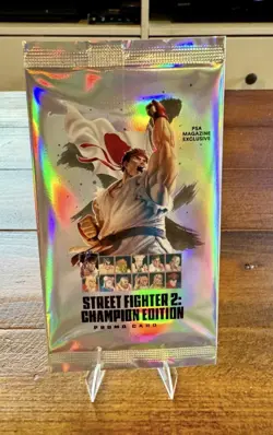 Street Fighter 2: Champion Edition Promo Card Pack PSA Magazine Exclusive Sealed - Image 2
