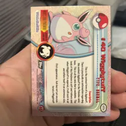 Pokemon #40 Wigglytuff Card Rainbow Foil Holo Topps 2000 - Image 3