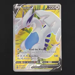Pokemon TCG Card Lugia V 185/195 Silver Tempest Ultra Rare Full Art - NM - Image 1