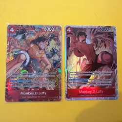 One Piece Card Game Monkey D. Luffy OP16-015 SR Alt Art Foil Lot Of 2 - Image 1