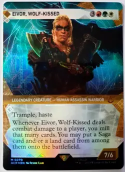 Eivor, Wolf-Kissed - Showcase Textured Foil - NM - Assassin's Creed MTG: M 0270 - Image 1