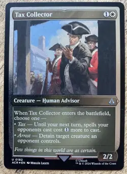 Tax Collector (0182) ETCHED FOIL - MTG: Assassin's Creed (ACR) NM/M - Image 1