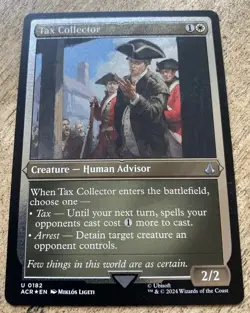 Tax Collector (0182) ETCHED FOIL - MTG: Assassin's Creed (ACR) NM/M - Image 2