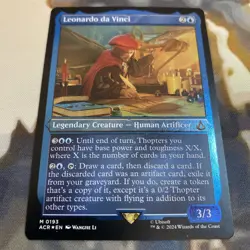 Leonardo da Vinci (0193) *ETCHED FOIL*- MTG: Assassin's Creed (ACR) NM/M - Image 2