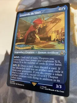 Leonardo da Vinci (0193) *ETCHED FOIL*- MTG: Assassin's Creed (ACR) NM/M - Image 4