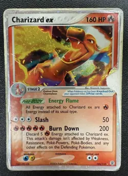 Pokemon Charizard ex 105/112 Firered & Leafgreen Holo ENG-Poor - Image 1