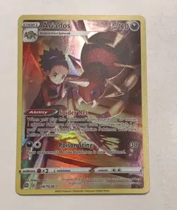 Pokemon TCG Ariados Sword & Shield: Brilliant Stars TG09/TG30 Holo Secret Rare - Image 1