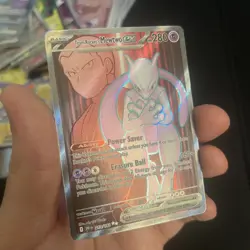 Pokemon TCG Team Rocket's Mewtwo EX 213/182 Destined Rivals Ultra Rare - Image 2