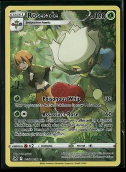 Roserade TG02/TG30 Holo Lost Origin Trainer Gallery Pokemon NM/M - Image 1