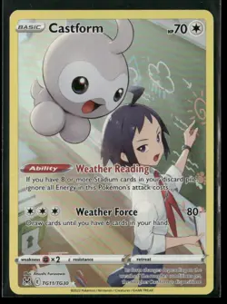 Castform TG11/TG30 Holo Lost Origin Trainer Gallery Pokemon NM/M - Image 1