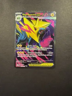Mega Manectric ex 158/132 Ultra Rare Mega Evolution Pokemon TCG - Image 1