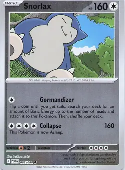 Snorlax 063/088 Common Perfect Order Pokemon Reverse Holo Near Mint - Image 1