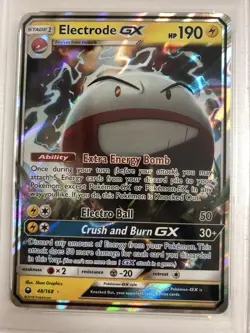 2018 Pokemon Sun & Moon #48 Electrode GX Celestial Storm PSA 9 - Image 3