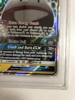 2018 Pokemon Sun & Moon #48 Electrode GX Celestial Storm PSA 9 - Image 4