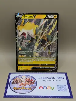 Pokemon TCG Boltund V 103/264 Fusion Strike Holo Full Art Ultra Rare Near Mint - Image 1