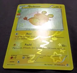 2016 Pokemon DEDENNE RC10/RC32 Generations: Radiant Collection HOLO - Image 2