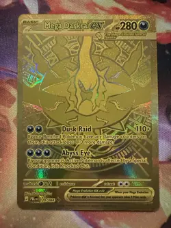 Mega Darkrai EX 120/084 Hyper Rare Gold Full Art Holo Pokemon TCG English 2026 - Image 1