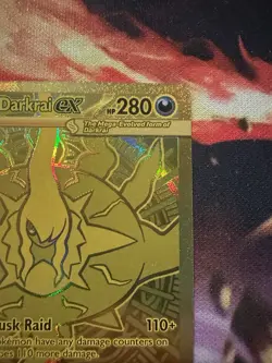 Mega Darkrai EX 120/084 Hyper Rare Gold Full Art Holo Pokemon TCG English 2026 - Image 3