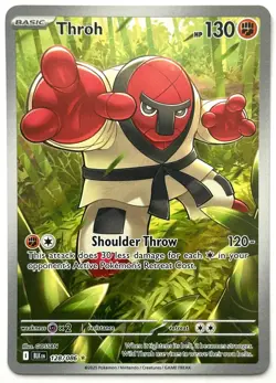 Throh 128/086 - Pokemon TCG - Black Bolt Illustration Rare Holo - Image 1