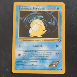 Pokemon TCG WotC Sabrina's Psyduck 94/132 Gym Challenge Unlimited Common 2000 - Image 1