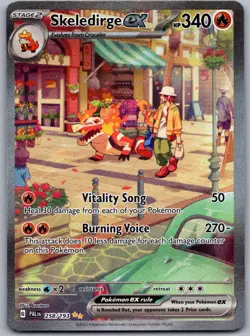 Skeledirge ex 258/193 Near Mint SV02: Paldea Evolved Pokemon Shipnow - Image 1