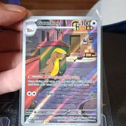 Pokemon Gumshoos Full Art Holo 153/132 Illustration Rare Me01 100 HP 50 - Image 1