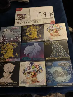 Pokemon Center Pokemon TCG Scarlet & Violet Elite Trainer Box Lot of 10 151 upc - Image 1